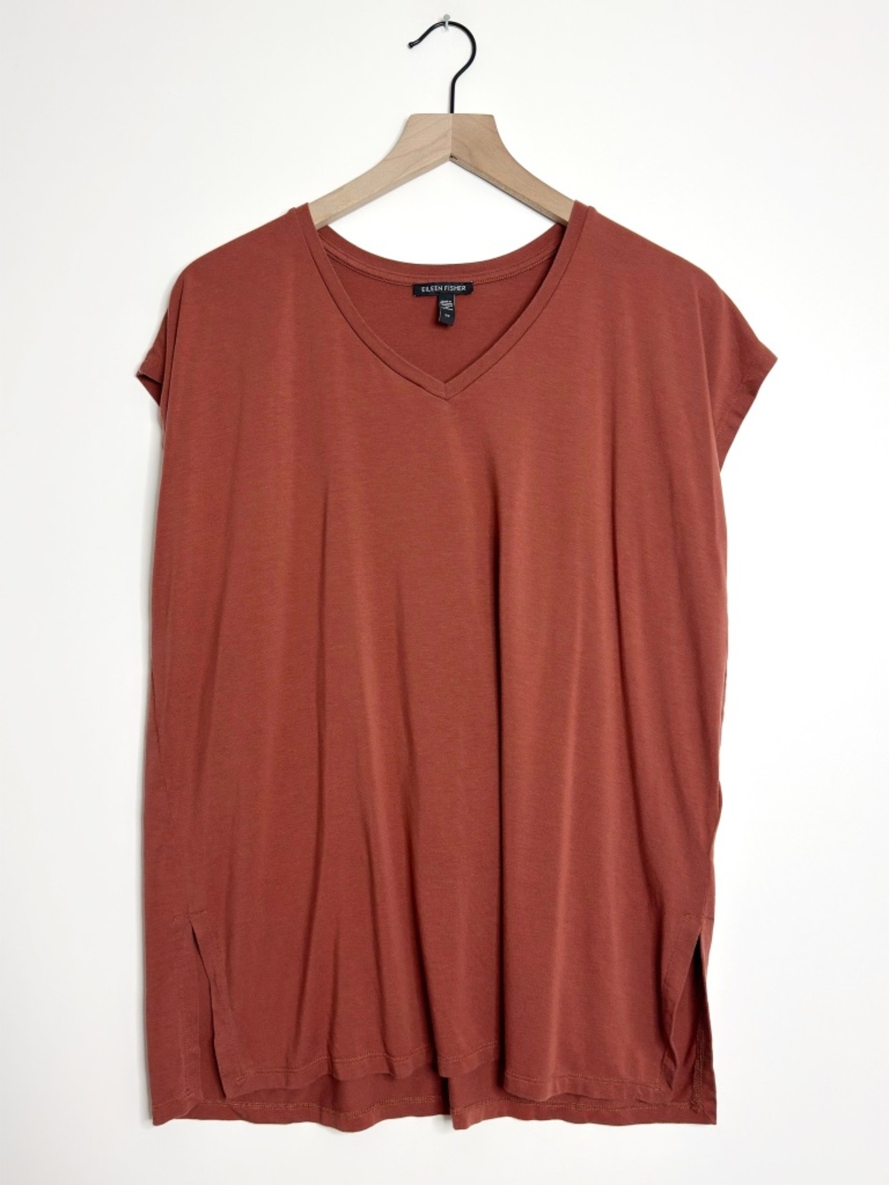 Eileen Fisher Tencel Lyocell V-Neck Tunic